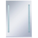 Vidaxl badeværelse spejl LED med hylde 50x70 cm