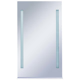Vidaxl badeværelse spejl LED med SCHAP 60x100 cm