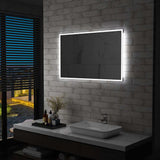 Vidaxl badeværelse spejl LED 100x60 cm