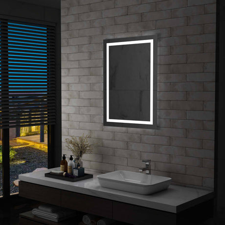 Vidaxl badeværelse spejl LED med berøringssensor 60x80 cm