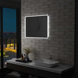 Vidaxl badeværelse spejl LED med berøringssensor 80x60 cm