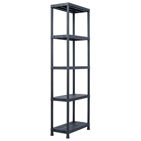 Vidaxx opbevaringsstativ 125 kg 60x30x180 cm plast sort