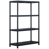 Vidaxl Storage Rack 220 kg 90x40x138 cm plastik sort