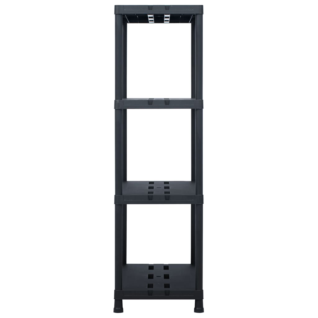 Vidaxl Storage Rack 220 kg 90x40x138 cm plastik sort