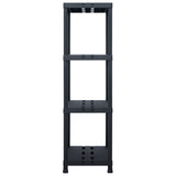 Vidaxl Storage Rack 220 kg 90x40x138 cm plastik sort