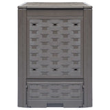 Vidaxl Compost Bin 300 L 60x60x83 cm Plast Ratting Brown