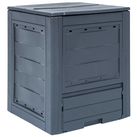 Vidaxl Compost Bin 260 L 60x60x73cm Grå