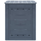 Vidaxl Compost Bin 260 L 60x60x73cm Grå