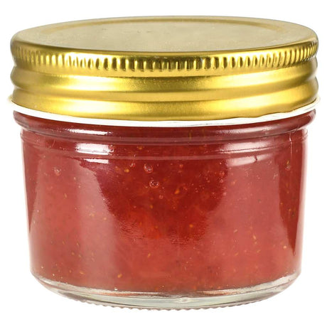 Vidaxxl syltetøjsglas med guldfarvede låg 24 stk 110 ml glas