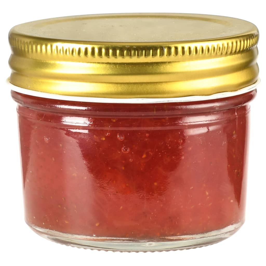 Vidaxl jampotten met goudkleurige deksels 96 st 110 ml glas