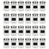 Vidaxl Storage Pots med klistermærker 24 ST 300 ml
