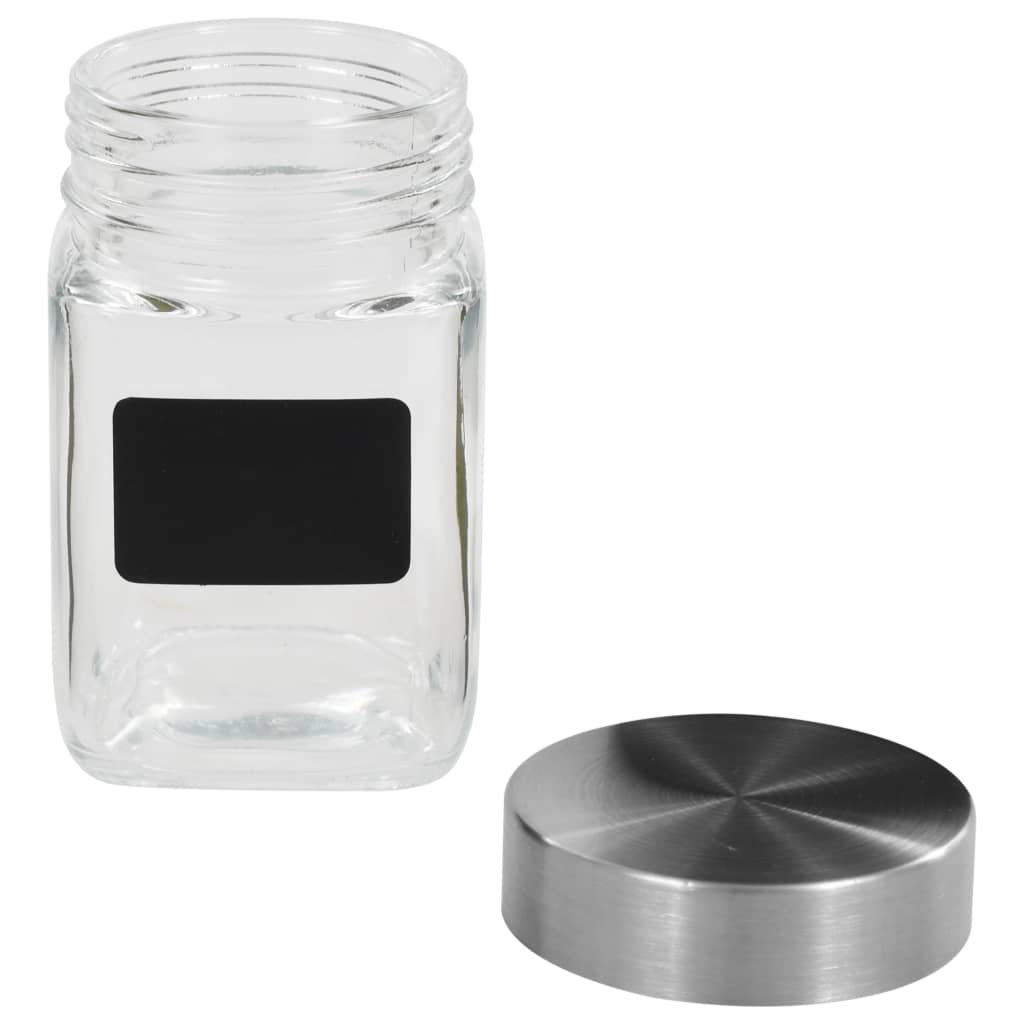 Vidaxl Storage Pots med klistermærker 24 ST 300 ml