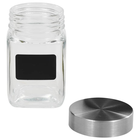 Vidaxl Storage Pots med klistermærker 24 ST 300 ml
