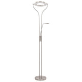 Vidaxl Lampe stående 18 W dæmpbar 180 cm sølvfarvet