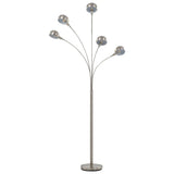 Vidaxl Lampe stående 5xe14 200 cm sølvfarvet