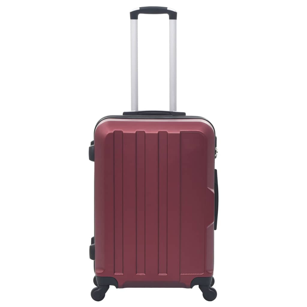 Vidaxl 3-delt hård bagage sæt abs wijnrood
