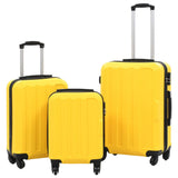 Vidaxl 3-Del Hard Bagage Set Abs Geel