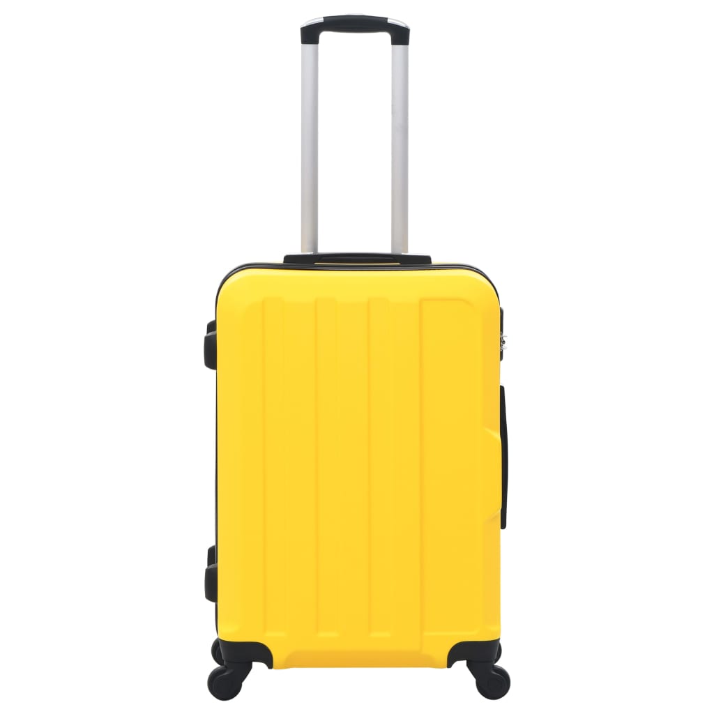 Vidaxl 3-Del Hard Bagage Set Abs Geel