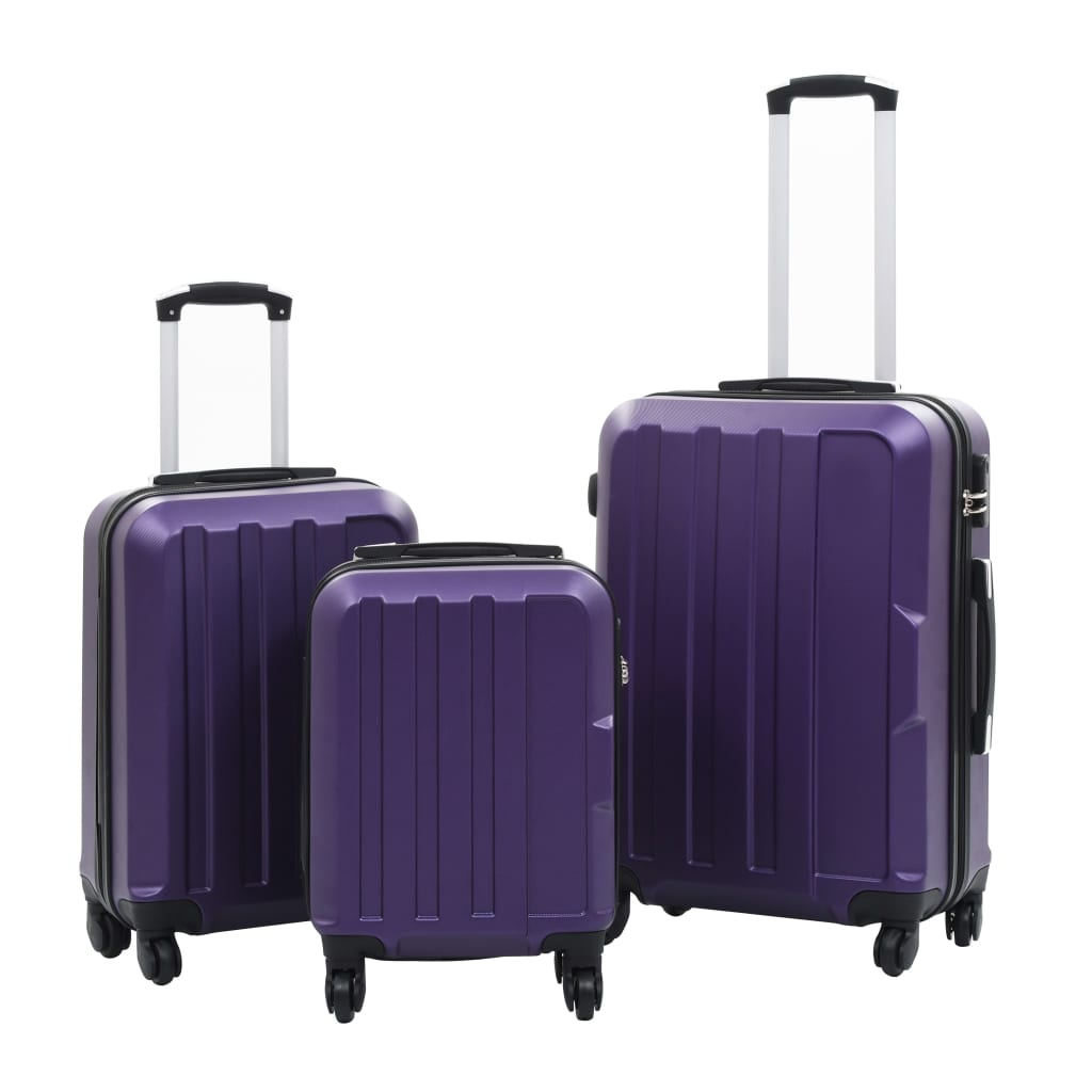 Vidaxl 3-Del Hard Bagage Set ABS Lilla