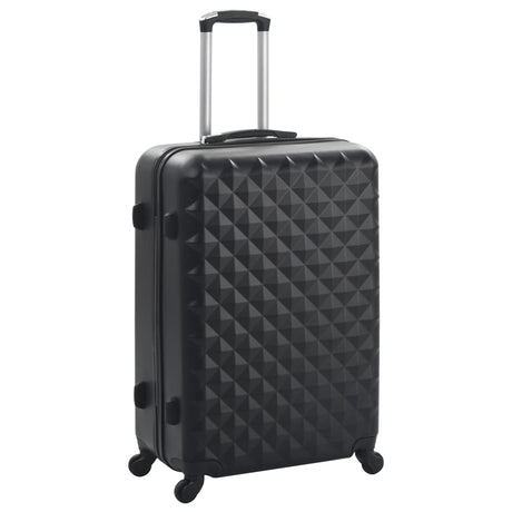 Vidaxl 3-delt hård bagage sæt ABS sort