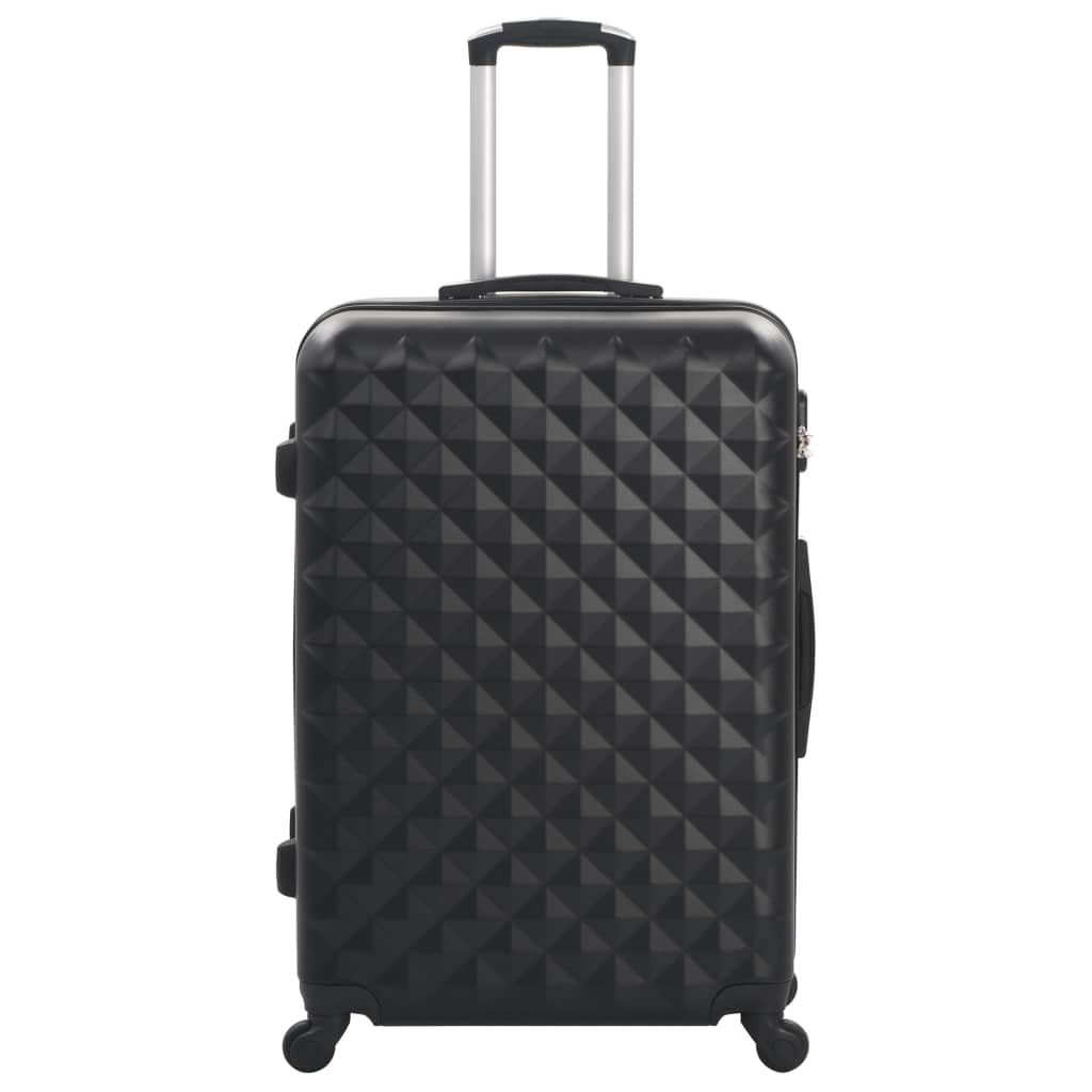Vidaxl 3-delt hård bagage sæt ABS sort