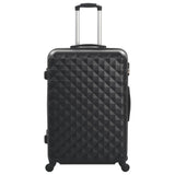 Vidaxl 3-delt hård bagage sæt ABS sort