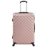 Vidaxl 3-delt hård bagage sæt ABS Roségoud