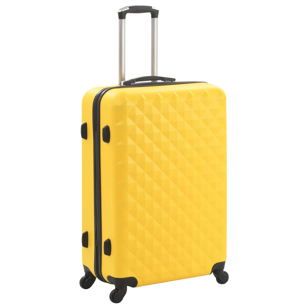 Vidaxl 3-Del Hard Bagage Set Abs Geel