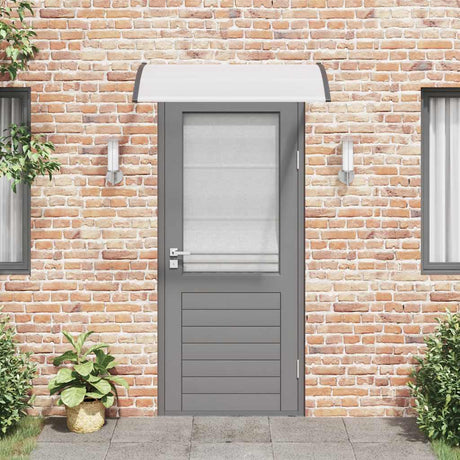 Vidaxl Door Canopy 120x75 cm pc sort og gennemsigtig