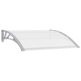 Vidaxl Door Canopy 120x75 cm pc grå og gennemsigtig