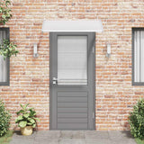 Vidaxl Door Canopy 120x75 cm pc grå og gennemsigtig