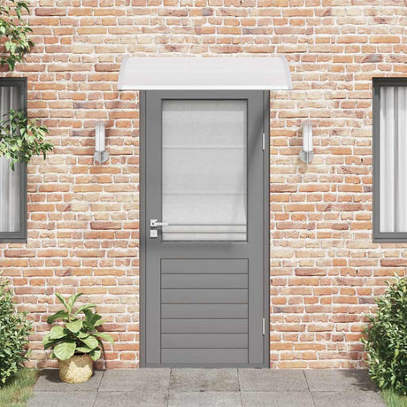 Vidaxl Door Canopy 120x75 cm pc grå og gennemsigtig