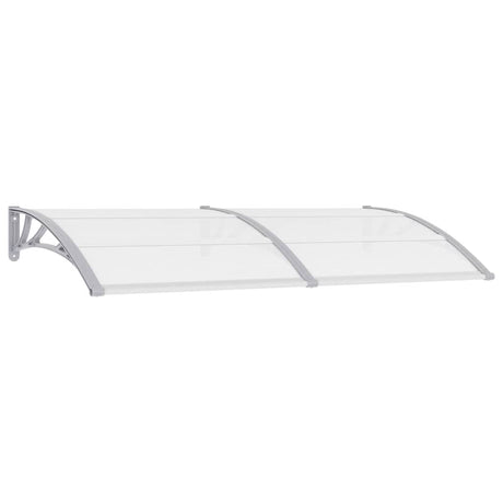 Vidaxl Door Canopy 200x75 cm pc grå og gennemsigtig