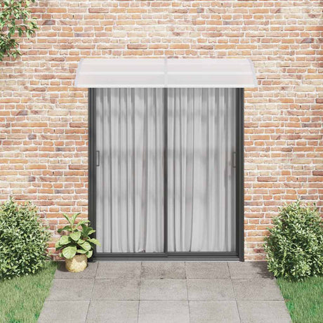 Vidaxl Door Canopy 200x75 cm pc grå og gennemsigtig