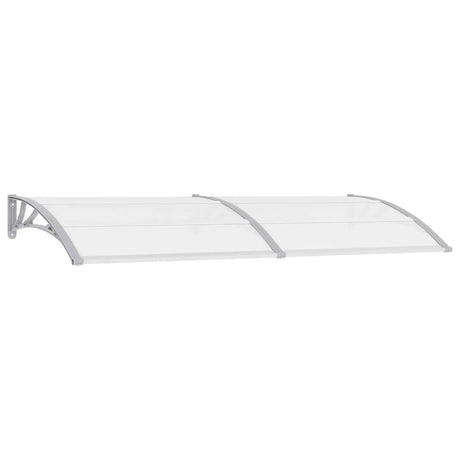Vidaxl Door Canopy 240x75 cm pc grå og gennemsigtig