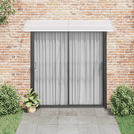 Vidaxl Door Canopy 240x75 cm pc grå og gennemsigtig