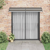 Vidaxl Door Canopy 240x75 cm pc sort