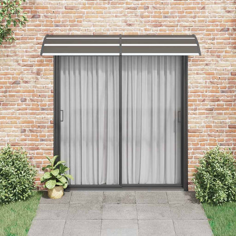 Vidaxl Door Canopy 240x75 cm pc sort