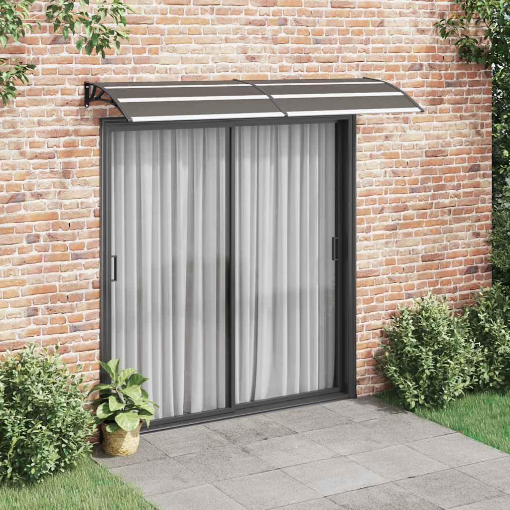 Vidaxl Door Canopy 240x75 cm pc sort