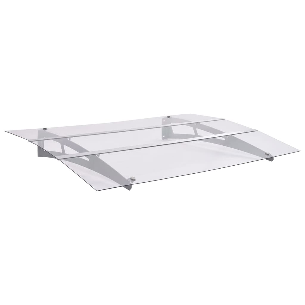 Vidaxl deurluifel 150x90 cm pet zilverkleurig en transparant