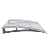 Vidaxl deurluifel 150x90 cm pet zilverkleurig en transparant