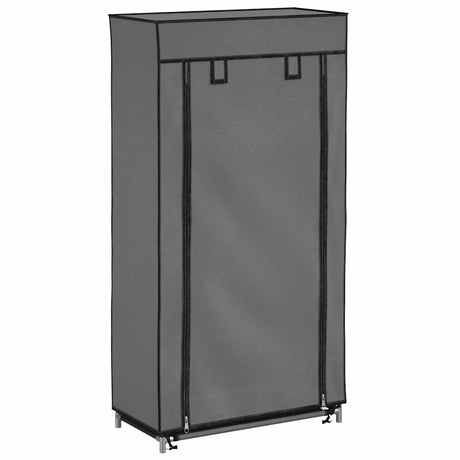 Vidaxl skoskab med dækning 58x28x106 cm stof grå