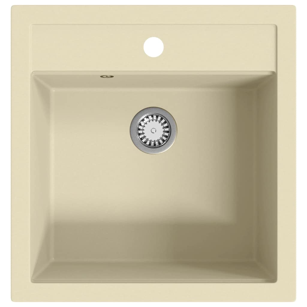 Vidaxl Sink Single Bowl of Granite Beige