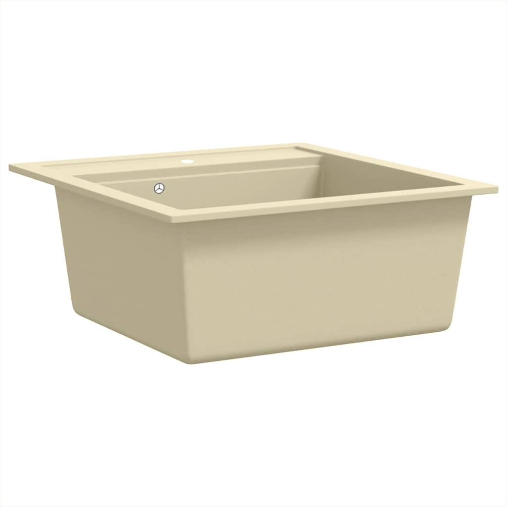 Vidaxl Sink Single Bowl of Granite Beige