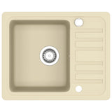 Vidaxl Sink Single Bowl of Granite Beige