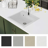 Vidaxl Sink Single Bowl of Granite White