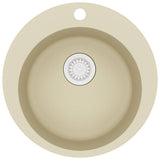 Vidaxl Sink Single Container Around Granite Beige