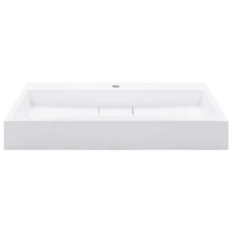 Vidaxl Washbasin 80x46x11 cm Mineral støbt marmor støbt hvid