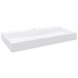 Vidaxl Washbasin 100x46x11 cm Mineral støbt marmor støbt hvid