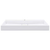Vidaxl Washbasin 100x46x11 cm Mineral støbt marmor støbt hvid